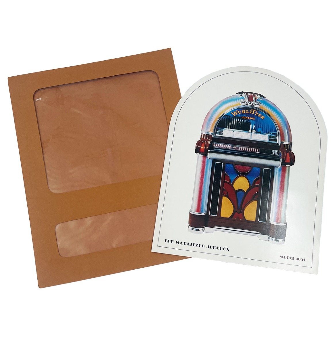 Originele Wurlitzer 1050 Jukebox Flyer 1973 - Inclusief Originele Envelop - Nieuwstaat | Wurlitzer