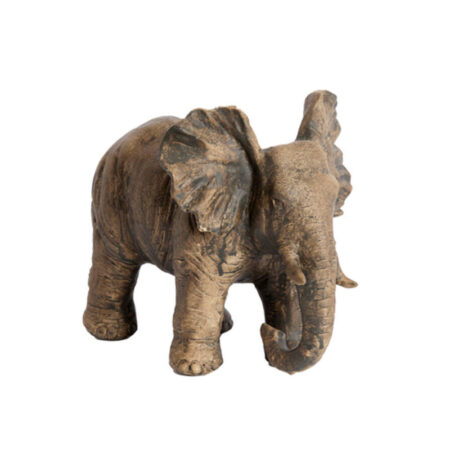 Ornament Elephant antiek donker bruin M | Light & Living