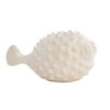 Ornament keramiek creme Fish L | Light & Living