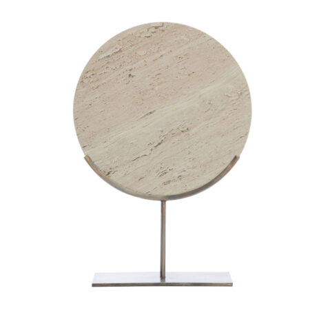 Ornament op voet Moreno zand travertin M | Light & Living