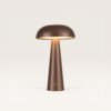 Oryllo - Paddenstoel lamp oplaadbaar Brons 30 cm - Dressoir lamp - Dimbaar - Tafellamp horeca - Modern design - USB-C - 3000K/4500K/6500K | LUSENZ