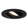 Oslo LED inbouwspot - 4 Watt 345 Lumen - 4000K Neutraal wit - GU10 - Dimbaar - Rond - Kantelbaar - IP20 Stofdicht - Zwart | HOFTRONIC