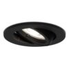 Oslo LED inbouwspot - 4 Watt 345 Lumen - 6500K Neutraal wit - GU10 - Dimbaar - Rond - Kantelbaar - IP20 Stofdicht - Zwart | HOFTRONIC