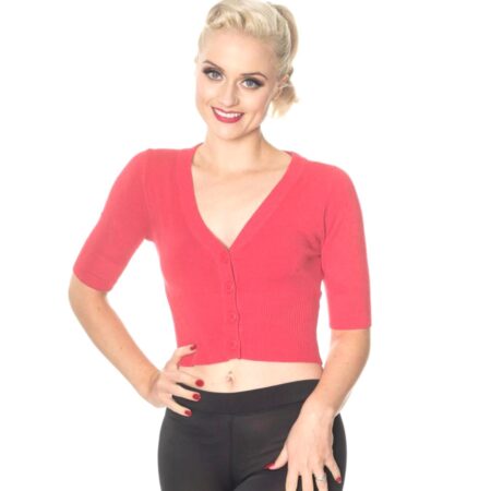 Banned Sweet Dreams Overload Cardigan Coral-XXXXL | Banned