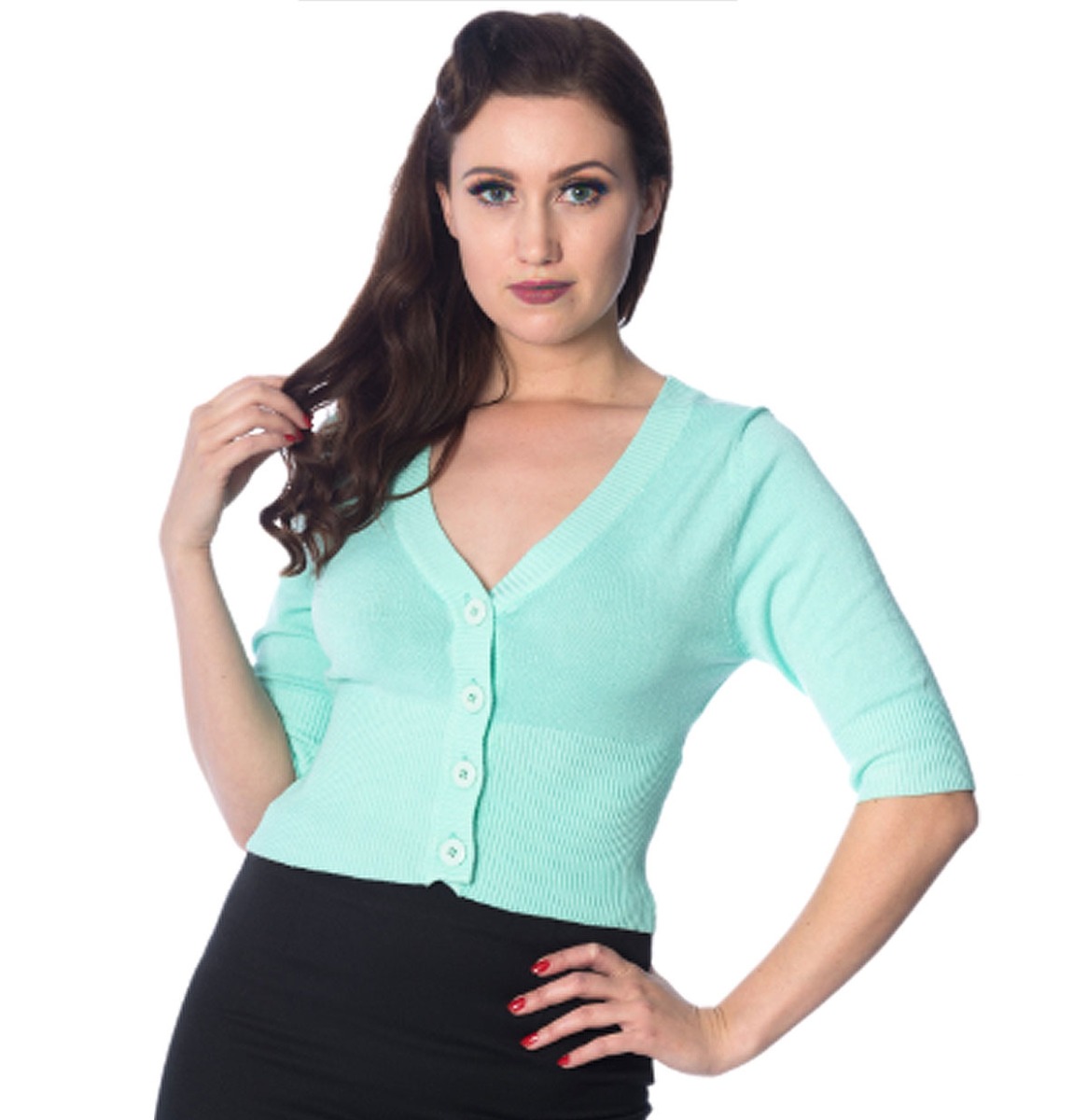 Banned Sweet Dreams Overload Cardigan Mint-XXL | Banned