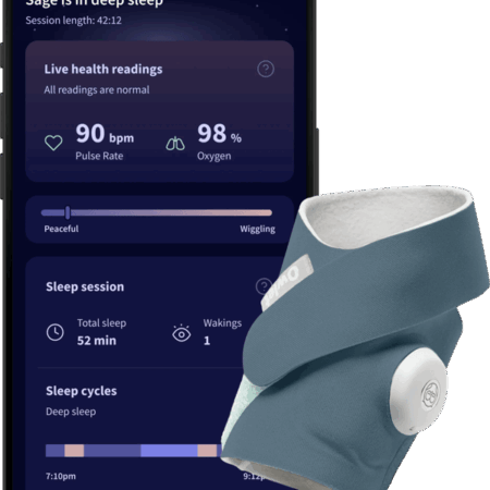 Owlet Dream Sock Bedtime Blue OW-DS-BL
