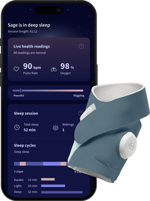 Owlet Dream Sock Bedtime Blue OW-DS-BL