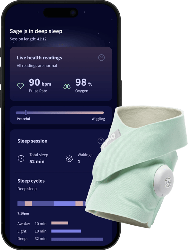 Owlet Dream Sock Mint OW-DS-MI
