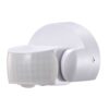 PIR bewegingssensor met schemerschakelaar - 180° - Opbouw - 12 meter bereik - Maximaal 600 Watt - IP65 waterdicht - Wit | HOFTRONIC