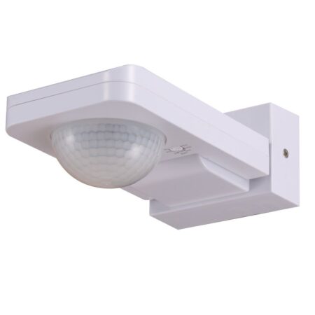 PIR bewegingssensor met schemerschakelaar - 360° - Opbouw - 20 meter bereik - Maximaal 1000 Watt - IP65 waterdicht - Wit | HOFTRONIC