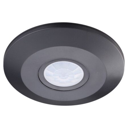 PIR bewegingssensor met schemerschakelaar - 360° - Opbouw - 6 meter bereik - Maximaal 1000 Watt - IP20 voor binnen - Zwart | HOFTRONIC