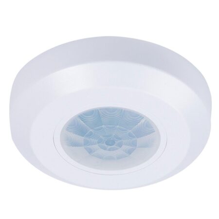 PIR bewegingssensor met schemerschakelaar - 360° - Opbouw - 8 meter bereik - Maximaal 200 Watt - IP20 voor binnen - Wit | HOFTRONIC