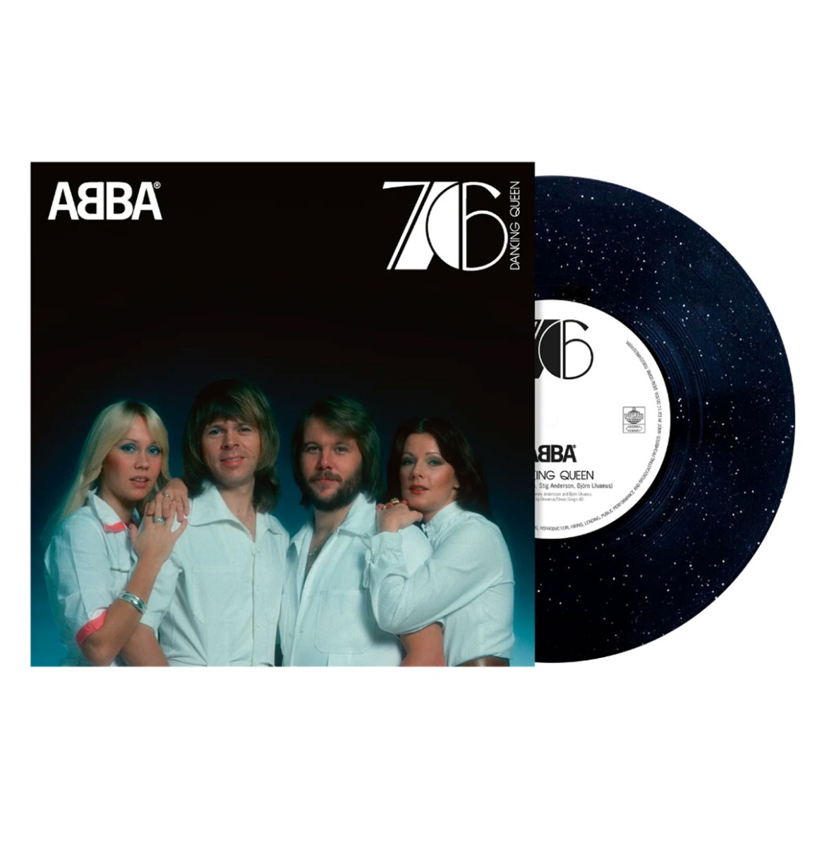 PRE-ORDER Abba - Dancing Queen (Zwart Glitter Vinyl) (50 Jarig Jubileum Editie) 10" Vinyl | Fiftiesstore