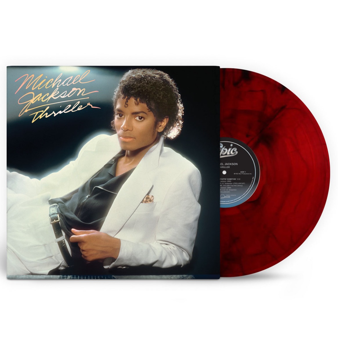 PRE ORDER: Michael Jackson - Thriller (Marmer Rood Vinyl) - RELEASE 30-10-2026 (LP) | Fiftiesstore