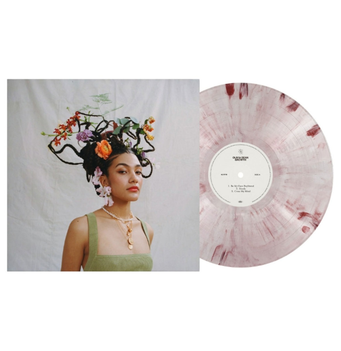 PRE-ORDER Olivia Dean - Growth ( Marmer Roze Vinyl) 10" - RELEASE MEDIO AUGUSTUS (LP) | Fiftiesstore