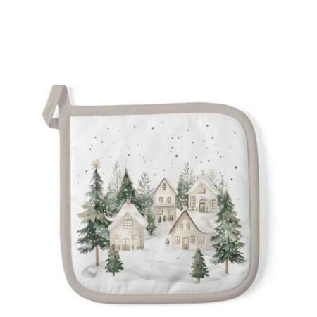 Pannenlap Snowy houses 20x20cm | Ambiente