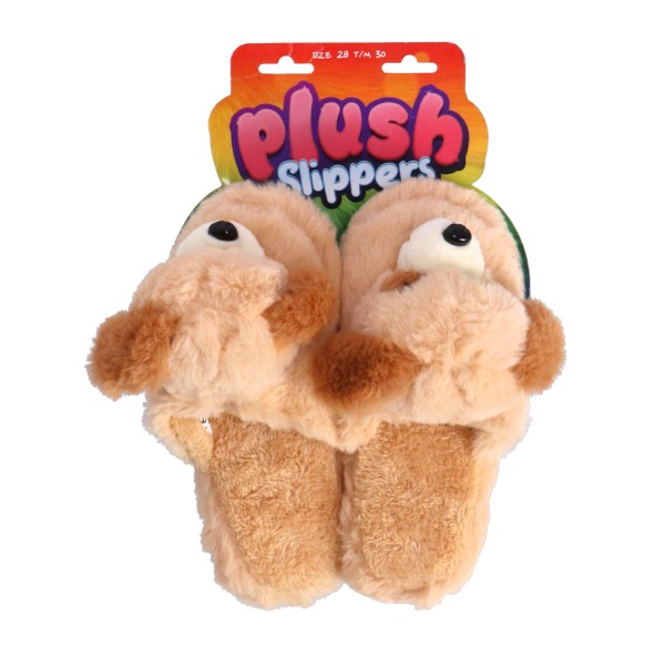 Pantoffels pluche hond kids maat 28-30 |