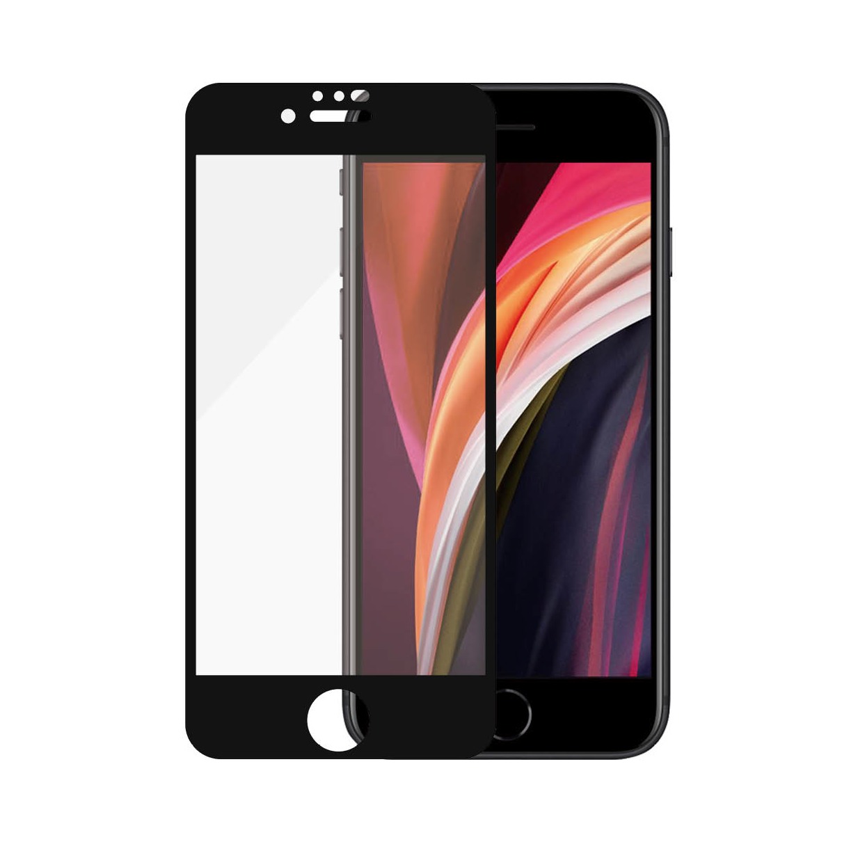 Panzerglass Apple iPhone 6/6s/7/8/SE (2020) Case Friendly Smartphone screenprotector Zwart | PanzerGlass