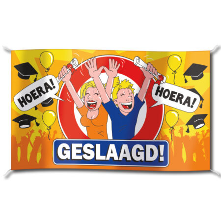 Paperdreams Gevel vlag - geslaagd | Paperdreams