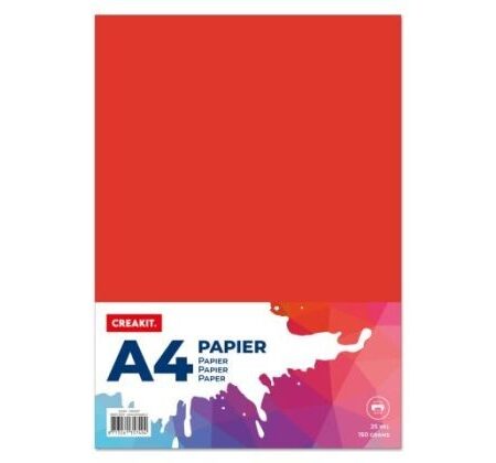 Papier A4 150gr Rood 25 vel |