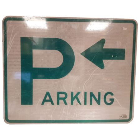 Parking Left Arrow Metalen Straatbord - Origineel | The Dutch Pickers