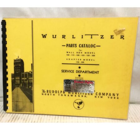 Parts Catalog - Wurlitzer Wall Box Model 100-115-120-123-125-320 | Wurlitzer