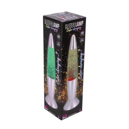 Party Time Glitterlamp Led Color Changing 35 Cm |
