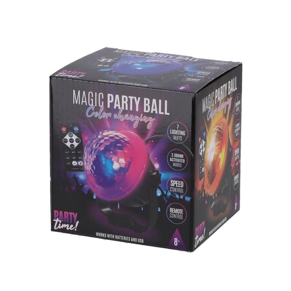 Party Time Magische Party Bal Met Disco Effect En Afstandsbediening |