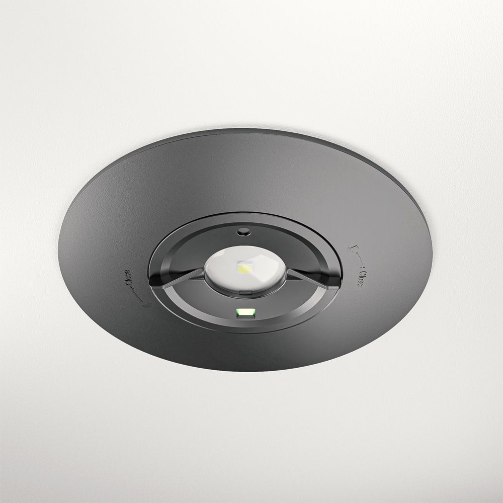 Parvos - LED Inbouwspot Noodverlichting Zwart - 1