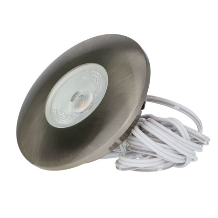 Pavo LED Inbouwspot Plat - 3W 300lm - 2700K - RVS | HOFTRONIC
