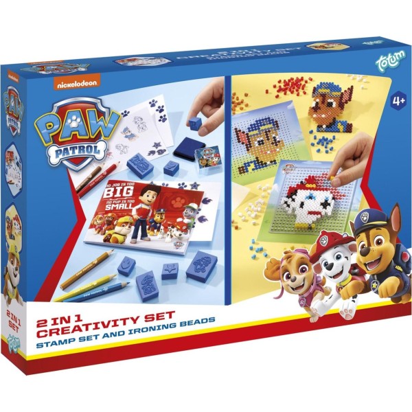 Paw Patrol Totum 2in1 Strijkkralen En Stempels | Totum