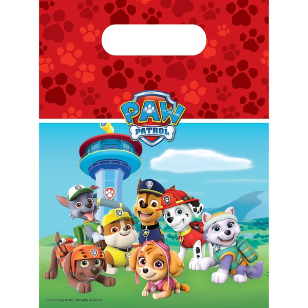 Paw Patrol Uitdeelzakjes 6 Stuks |