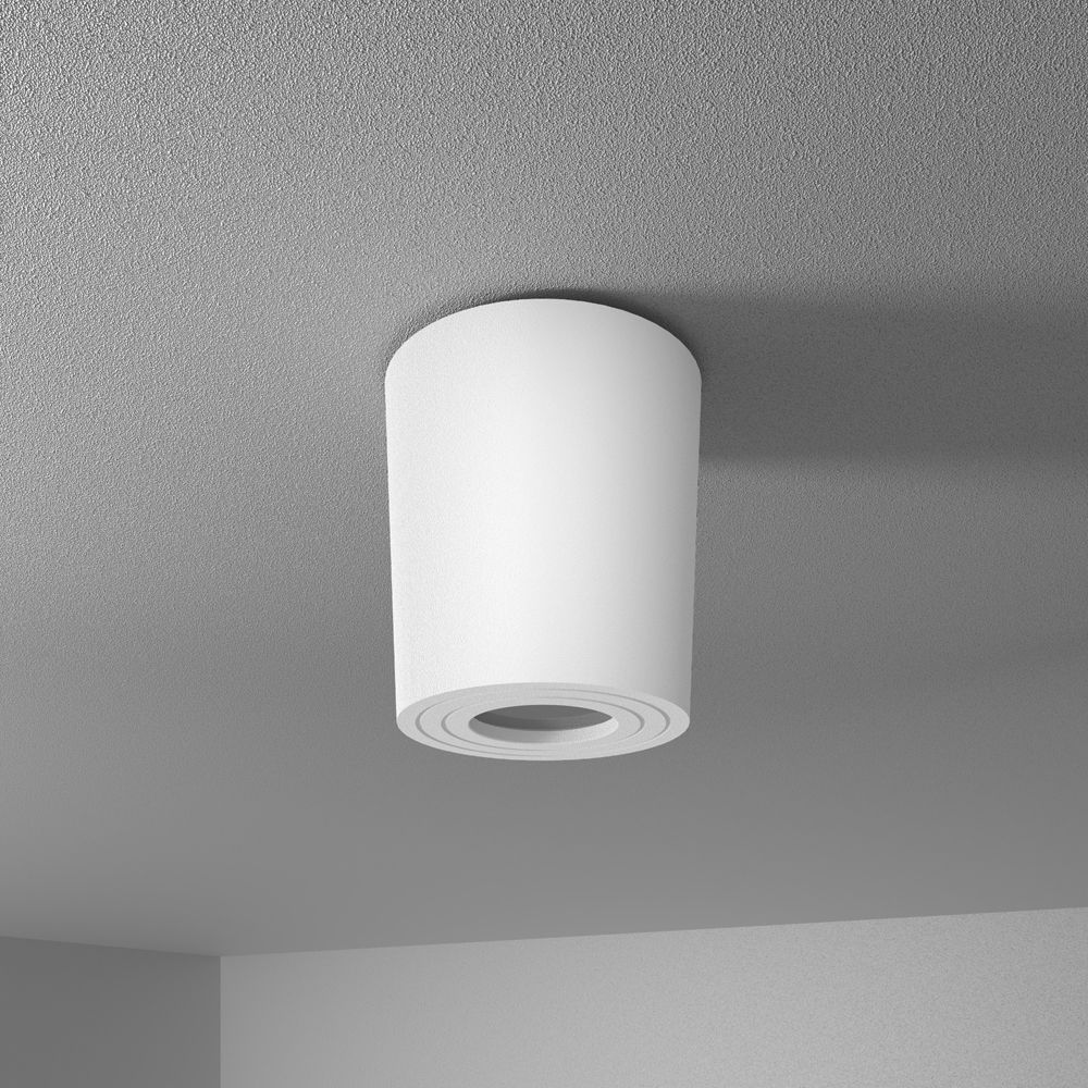 Paxton LED Opbouwspot - Rond - GU10 Fitting - Badkamer Opbouwspot - Dimbaar - IP65 waterdicht - Rond - Voor binnen en buitengebruik - Wit | HOFTRONIC