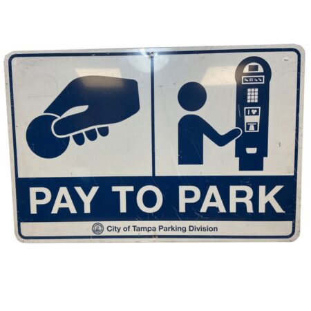 Pay To Park Straatbord - Origineel | The Dutch Pickers