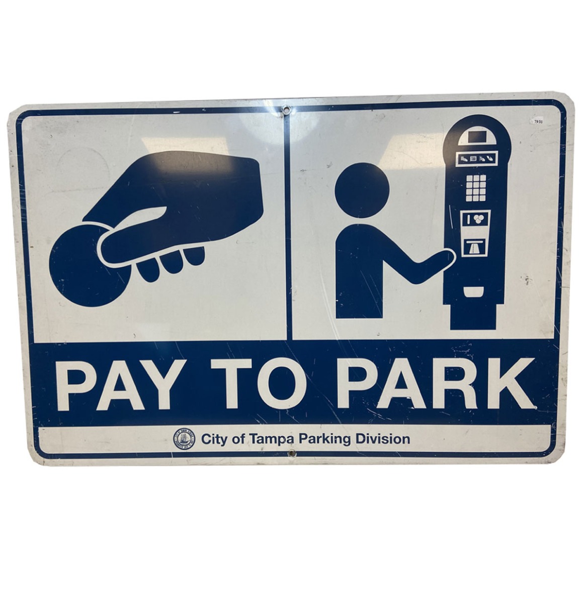 Pay To Park Straatbord - Origineel | The Dutch Pickers