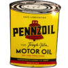 Pennzoil Motor Oil Emaille Bord in Vorm van Olieblik 27