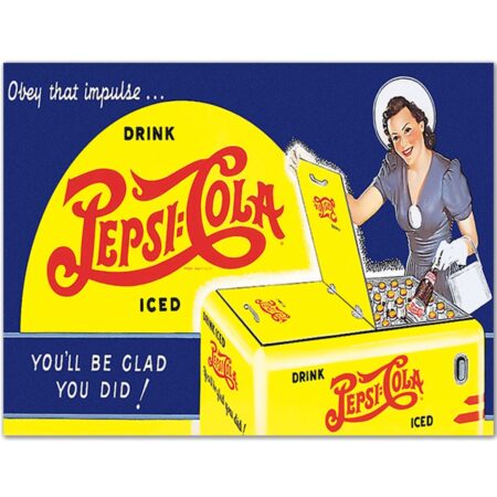 Pepsi Cola You'll Be Glad You Did - Houten Bord 50x40 cm | 17% korting | Pepsi