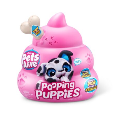 Pets Alive Pooping Puppies S1 Interactive Pluche | Zuru