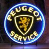 Peugeot Service Neon Verlichting 65 cm - Blauw