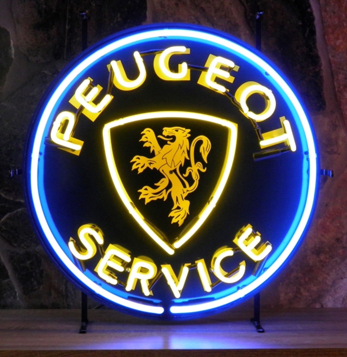 Peugeot Service Neon Verlichting 65 cm - Blauw