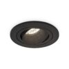 Philadelphia LED inbouwspot - Dimbaar - Incl. GU10 - 2700K - 4 Watt - Zwart - Kantelbaar - IP20 voor binnen - Rond | HOFTRONIC