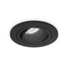 Philadelphia LED inbouwspot - Dimbaar - Incl. GU10 - 6500K - 4 Watt - Zwart - Kantelbaar - IP20 voor binnen - Rond | HOFTRONIC