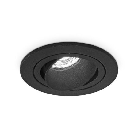 Philadelphia LED inbouwspot - Dimbaar - Incl. GU10 - 6500K - 4 Watt - Zwart - Kantelbaar - IP20 voor binnen - Rond | HOFTRONIC