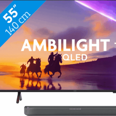 Philips Ambilight 55'' PUS8500 QLED 4K (2025) + Philips TAB5309