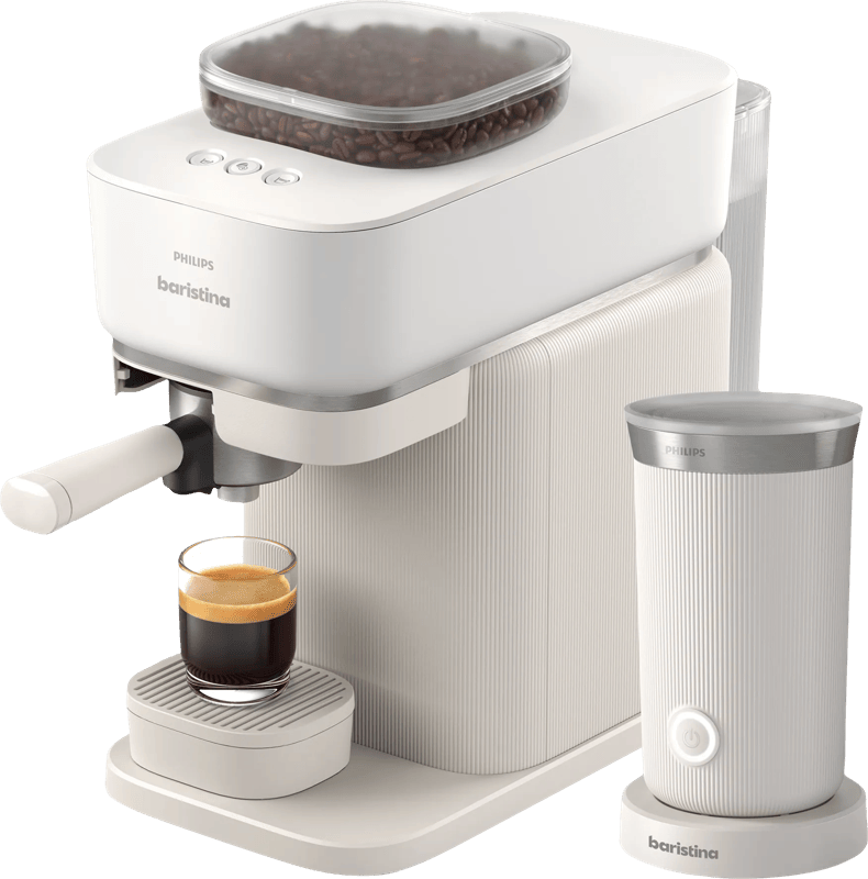 Philips Baristina BAR308/00 Wit + Melkopschuimer