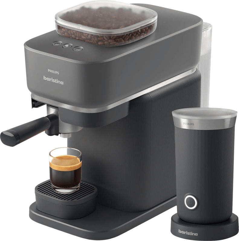 Philips Baristina BAR308/60 Zwart + Melkopschuimer