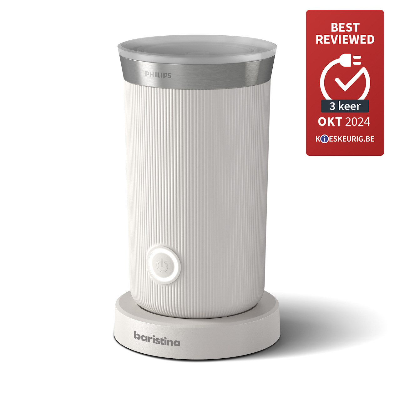 Philips Baristina BAR311/00 Melkopschuimer Wit | Philips