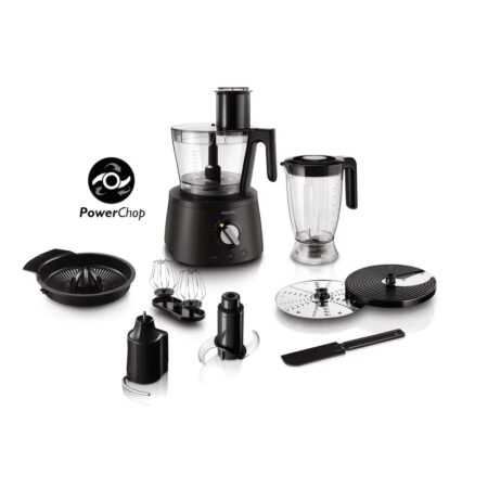 Philips HR7776/90 Foodprocessor Zwart | Philips