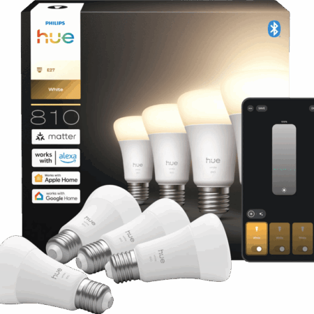 Philips Hue A60 White E27 810lm 4-pack