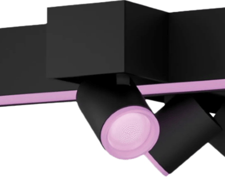 Philips Hue Centris Opbouwspot White and Color - Zwart - Kruisvorm - 3-spots